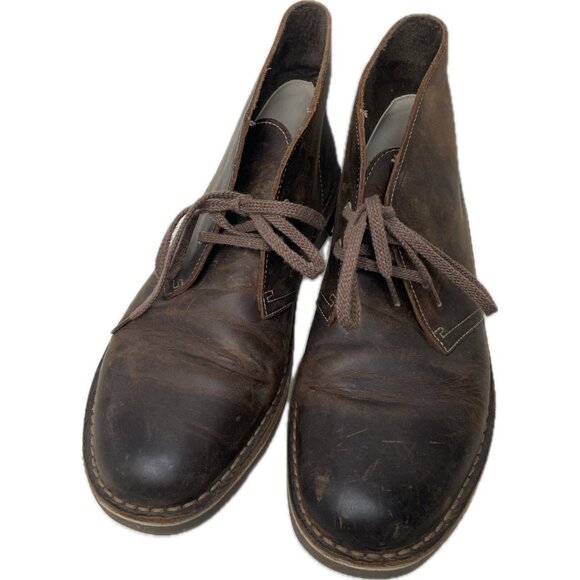 Clarks Desert Boot Men’s 7.5 Brown Beeswax Leather Chukka Iconic - Picture 4 of 9